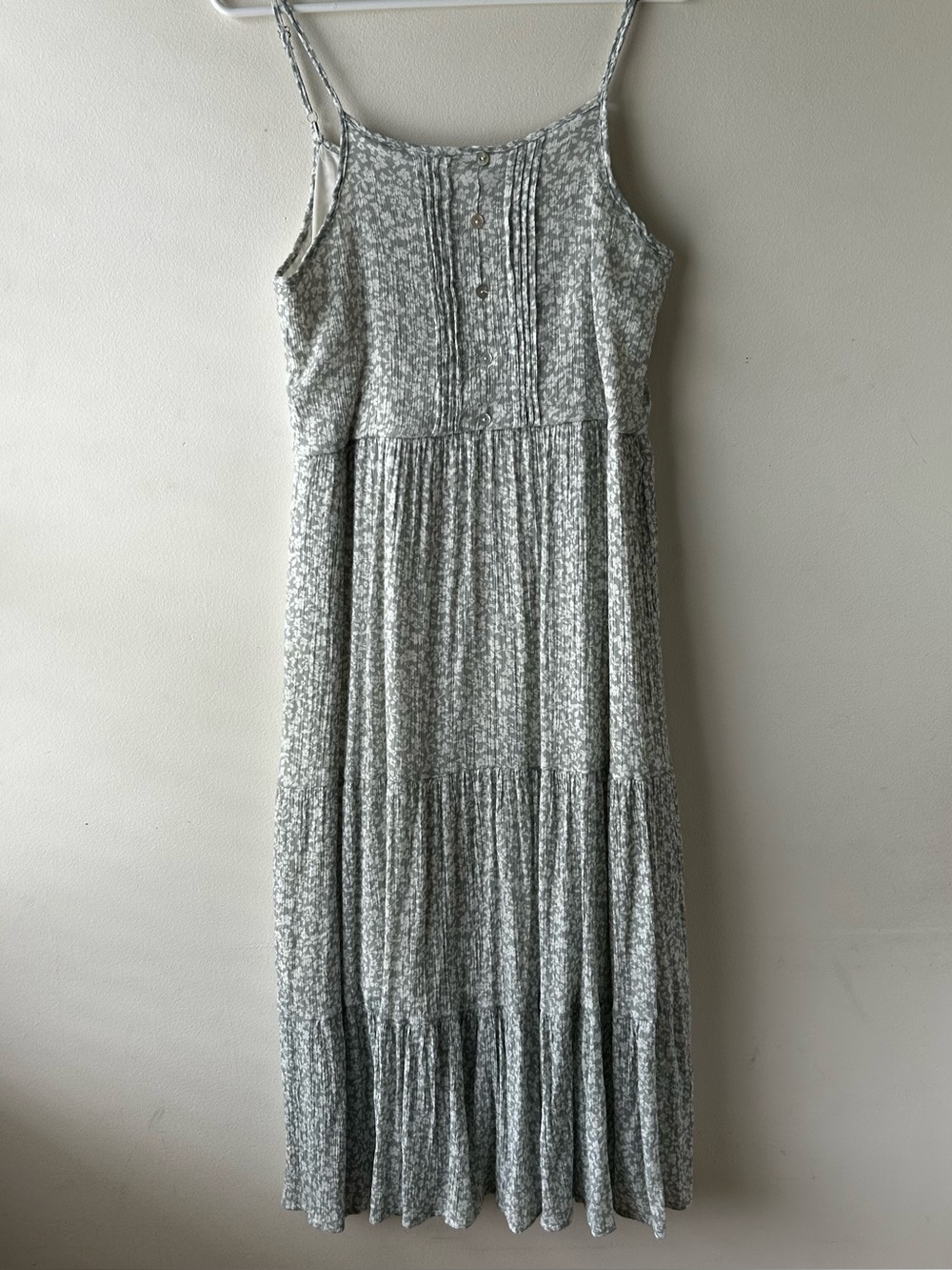 5 FOR $25 | Cottagecore Flowy Modest Midi Sleeveless Summer Dress Sage Green S - Picture 2 of 8